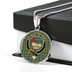 MacDonald of the Isles Hunting #2 (Donald of the Isles Hunting #2) Ancient Tartan Crest Circle Necklace