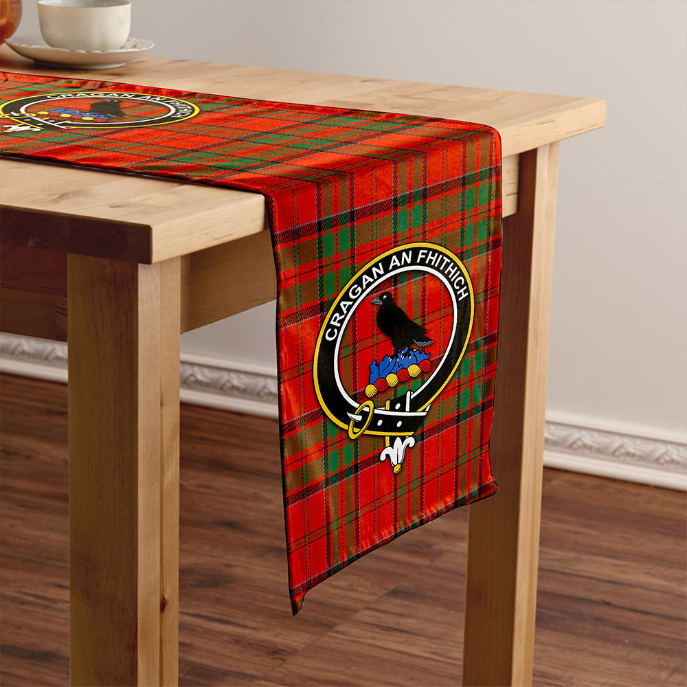 MacDonell of Keppoch Modern Tartan Crest Table Runner