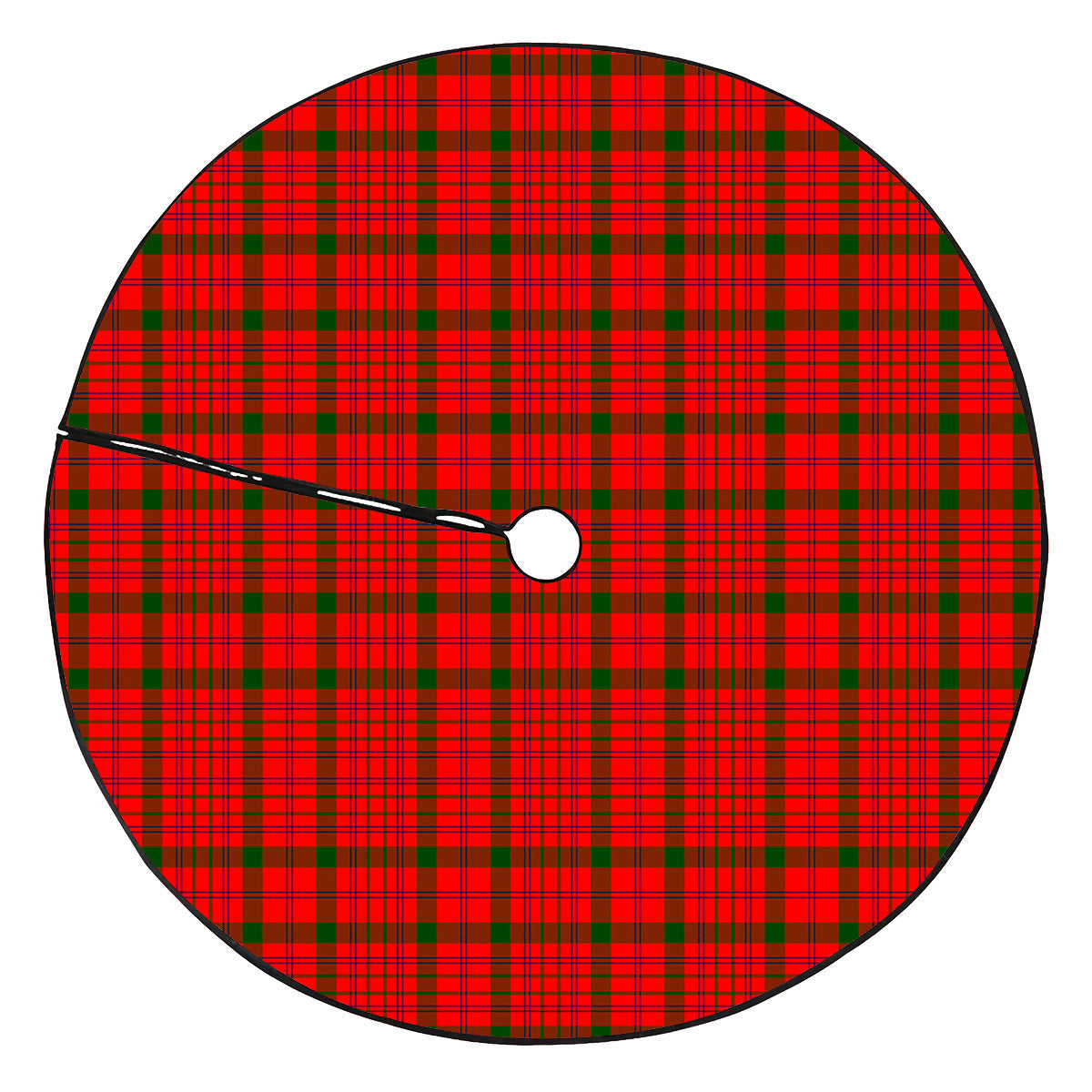 MacDonnell of Keppoch Modern Tartan Plaid Christmas Tree Skirt
