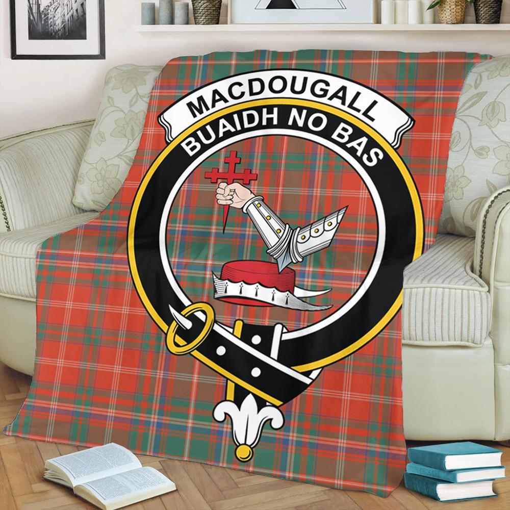 MacDougall Ancient Tartan Crest Premium Blanket