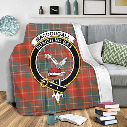 MacDougall Ancient Tartan Crest Premium Blanket