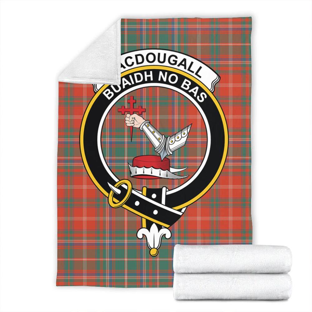 MacDougall Ancient Tartan Crest Premium Blanket