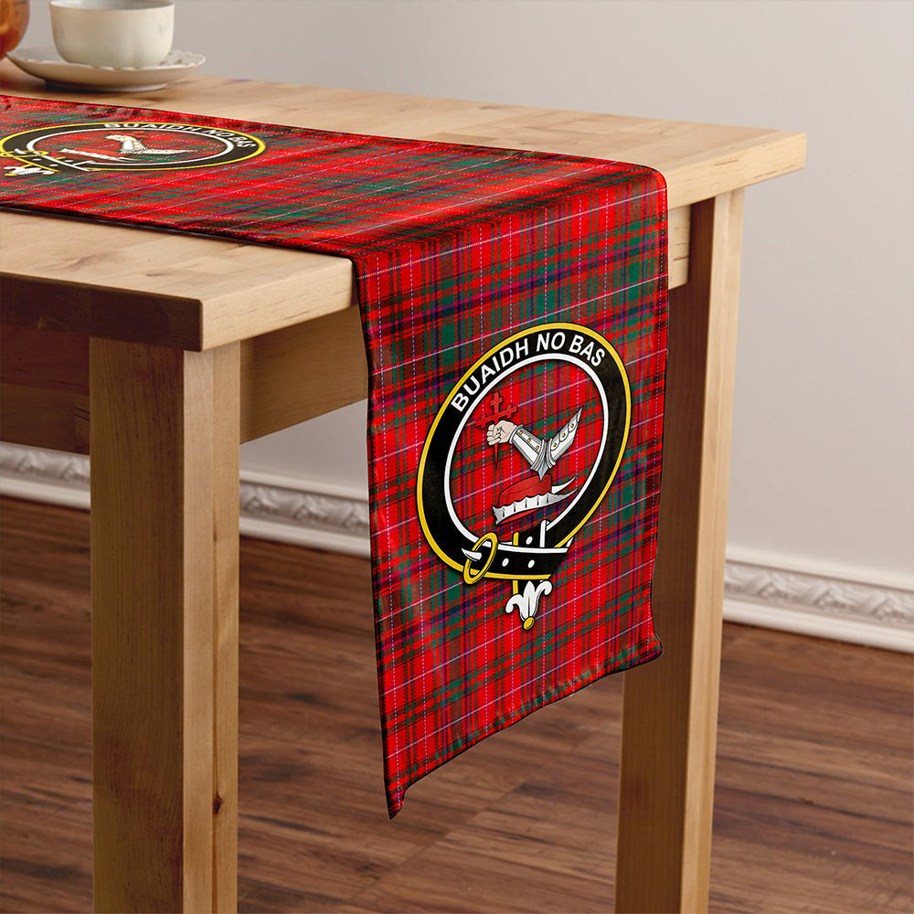 MacDougall Modern Tartan Crest Table Runner