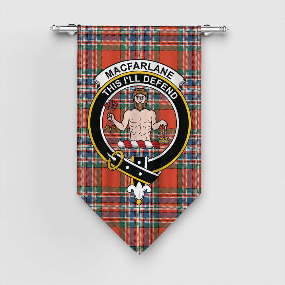 MacFarlane Ancient Tartan Crest Gonfalon