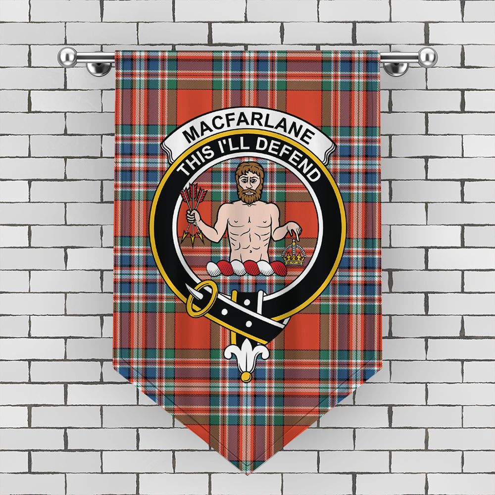 MacFarlane Ancient Tartan Crest Gonfalon