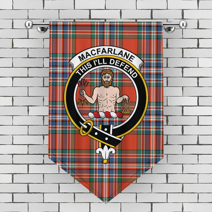 MacFarlane Ancient Tartan Crest Gonfalon