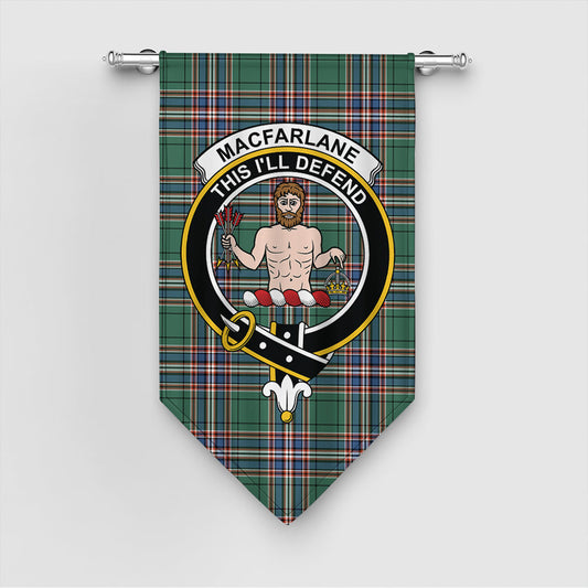 MacFarlane Hunting Ancient Tartan Crest Gonfalon