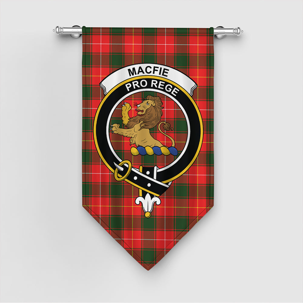 MacFie Tartan Crest Gonfalon