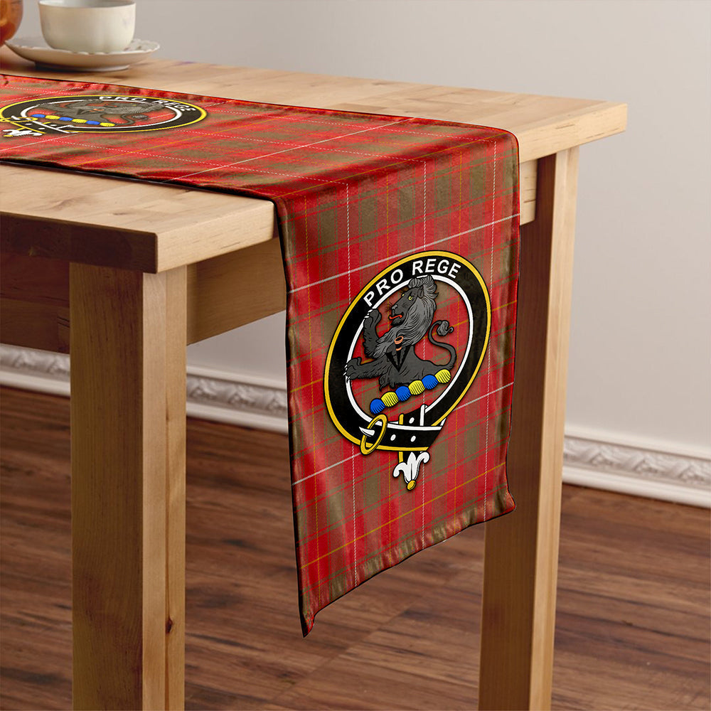 MacFie (MacPhee) Weathered Tartan Crest Table Runner