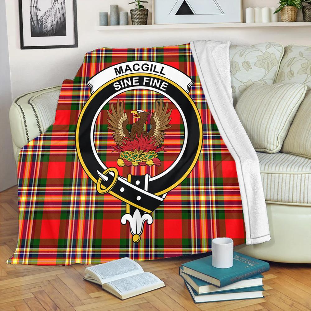 MacGill Modern Tartan Crest Premium Blanket