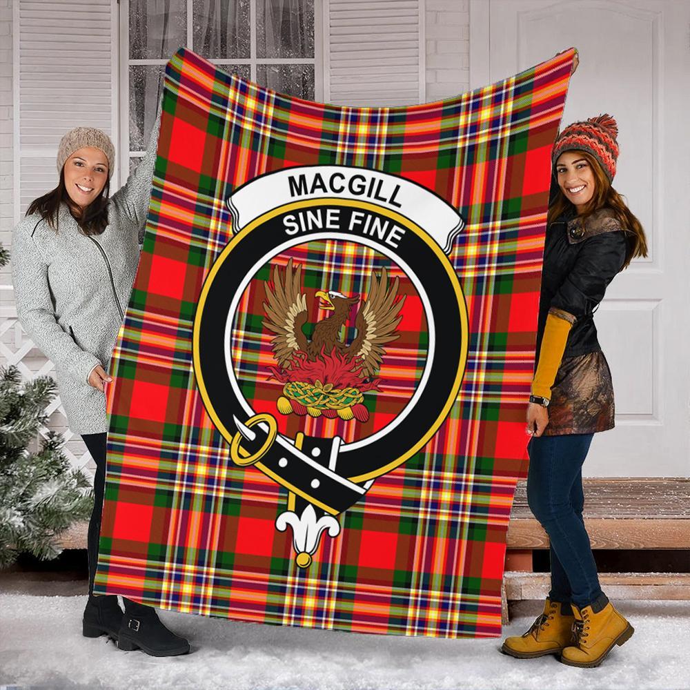 MacGill Modern Tartan Crest Premium Blanket