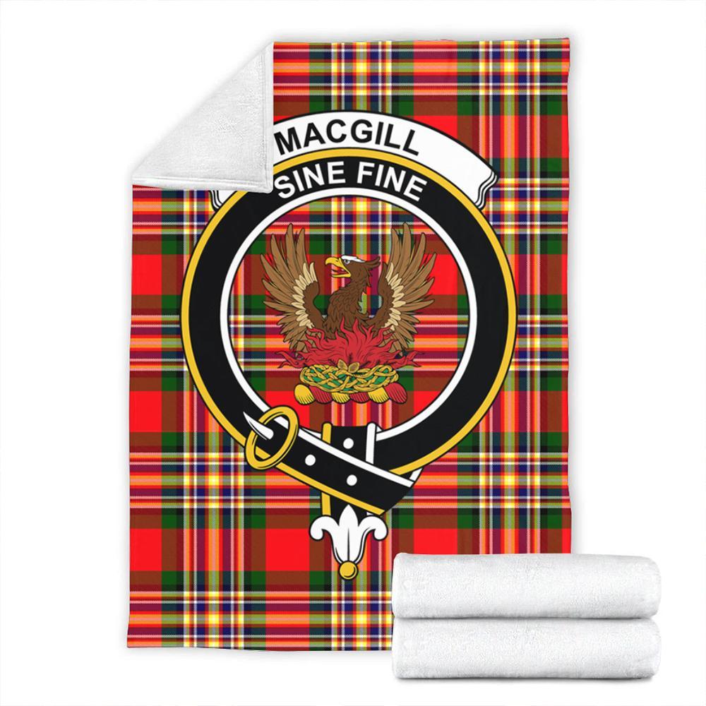 MacGill Modern Tartan Crest Premium Blanket