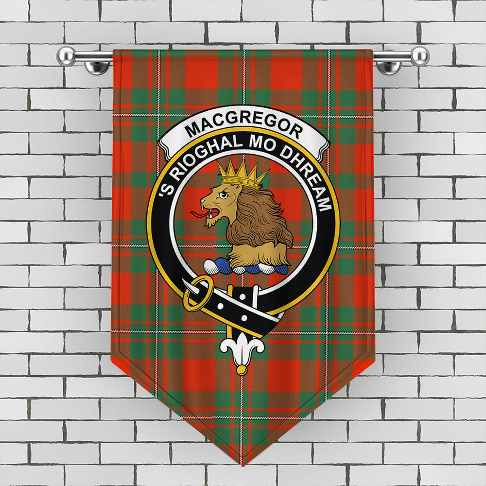 MacGregor Ancient Tartan Crest Gonfalon