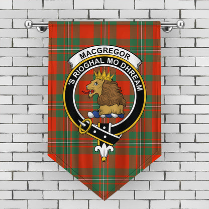 MacGregor Ancient Tartan Crest Gonfalon