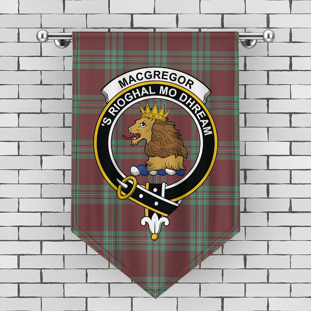 MacGregor Hunting Ancient Tartan Crest Gonfalon