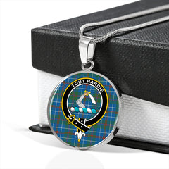 MacHardy Ancient Tartan Crest Circle Necklace