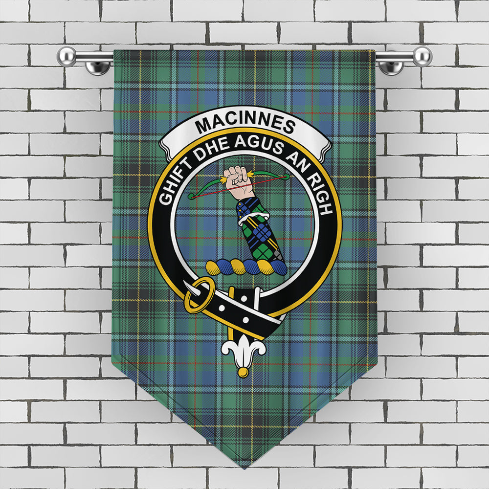 MacInnes Ancient Tartan Crest Gonfalon