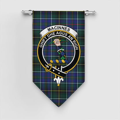 MacInnes Modern Tartan Crest Gonfalon