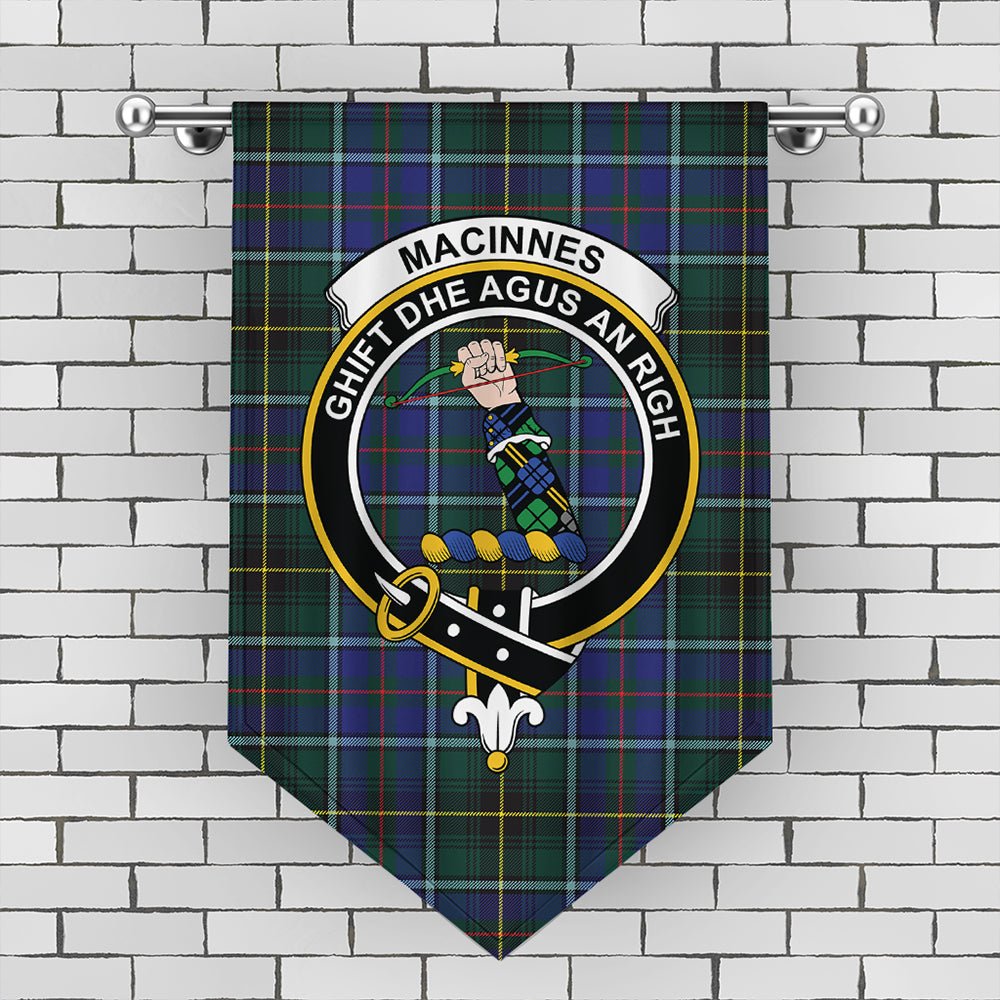 MacInnes Modern Tartan Crest Gonfalon