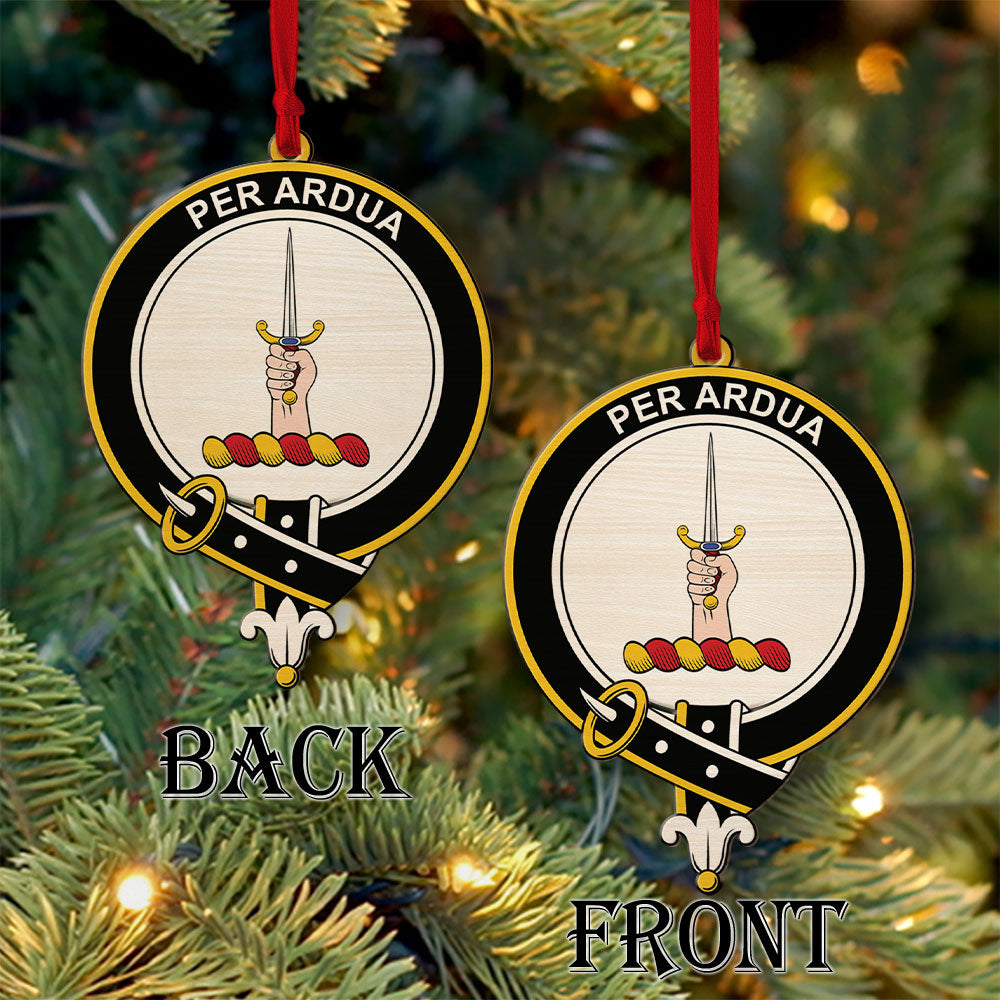 MacIntyre Tartan Crest Wood Acrylic Ornament