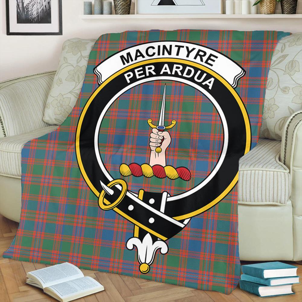 MacIntyre Ancient Tartan Crest Premium Blanket