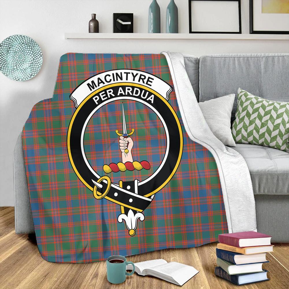 MacIntyre Ancient Tartan Crest Premium Blanket