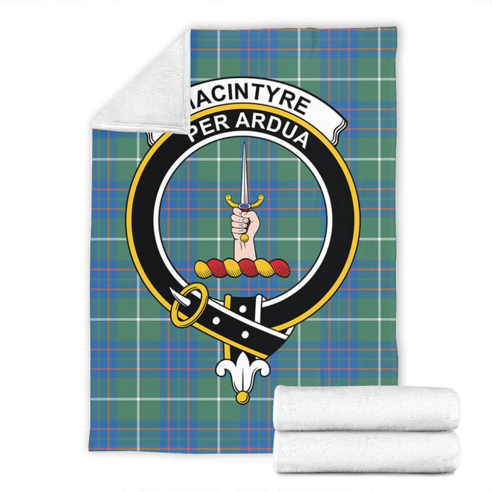 MacIntyre Hunting Ancient Tartan Crest Premium Blanket