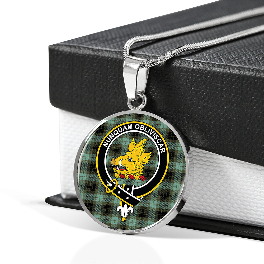 MacIver Ancient Tartan Crest Circle Necklace