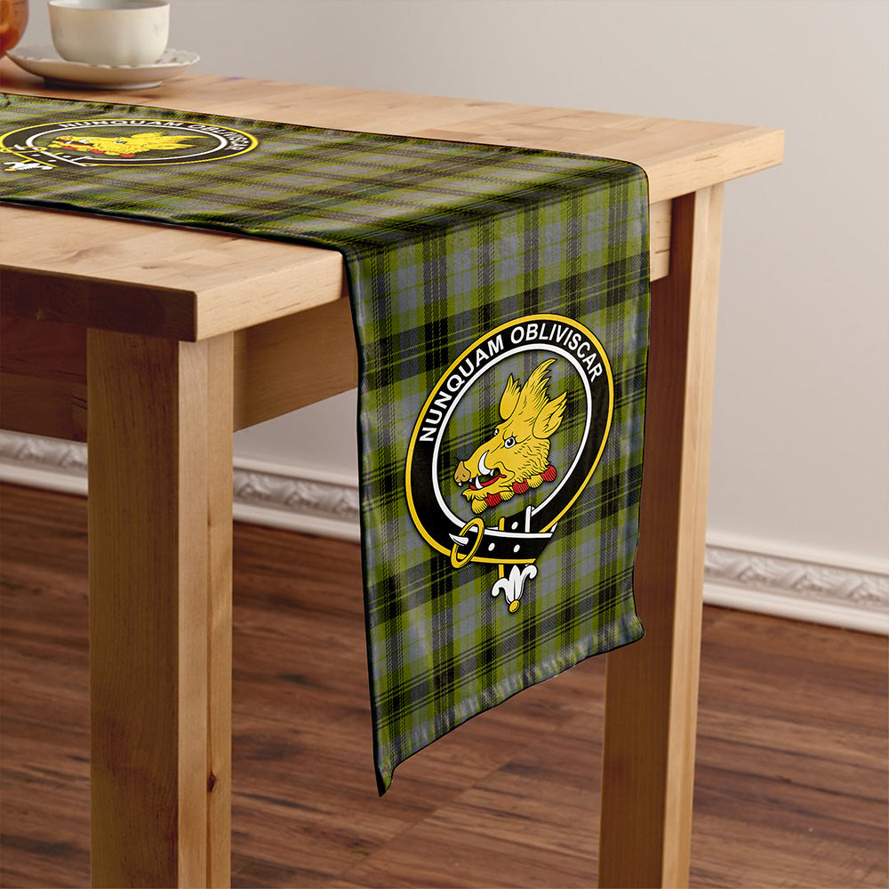 MacIver Modern Tartan Crest Table Runner