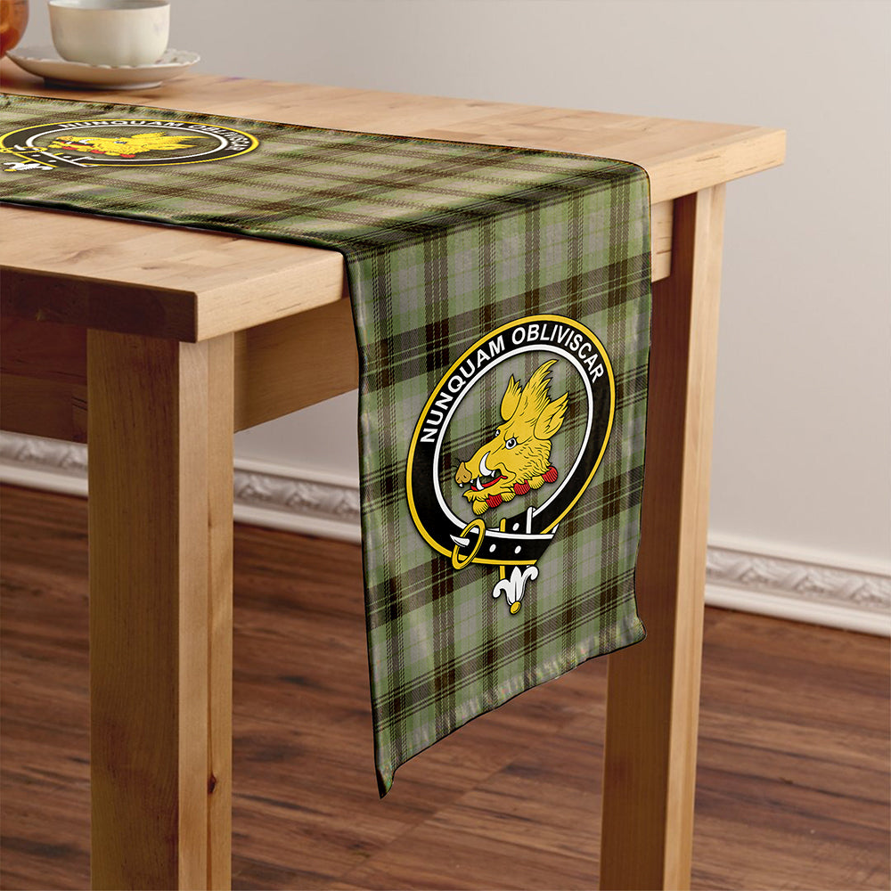 MacIver Weathered Tartan Crest Table Runner