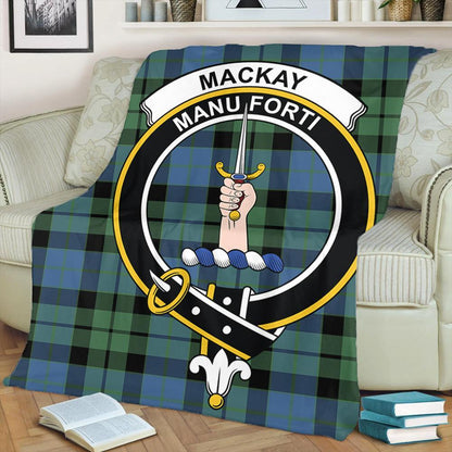 MacKay Ancient Tartan Crest Premium Blanket