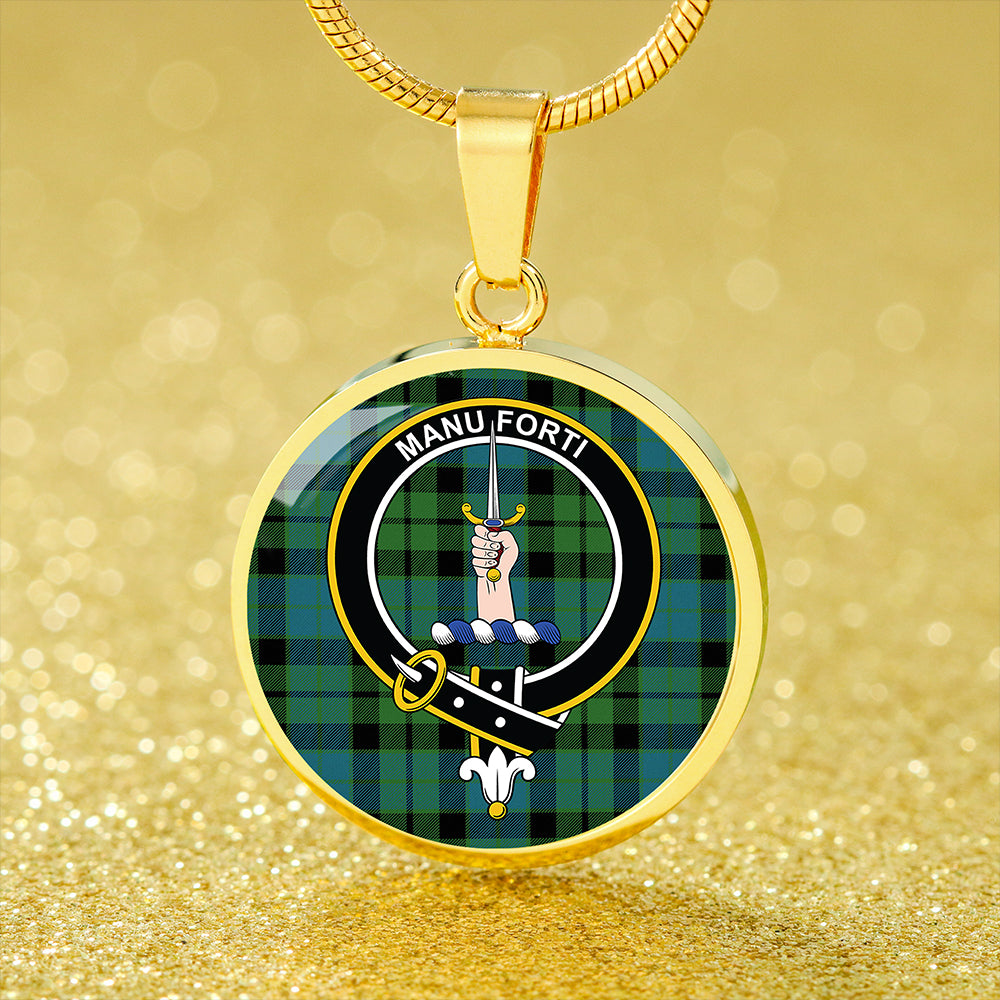 MacKay Ancient Tartan Crest Circle Necklace