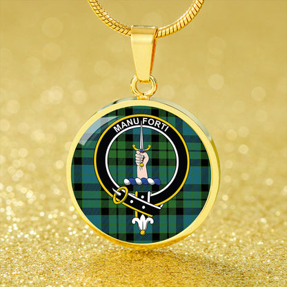 MacKay Ancient Tartan Crest Circle Necklace