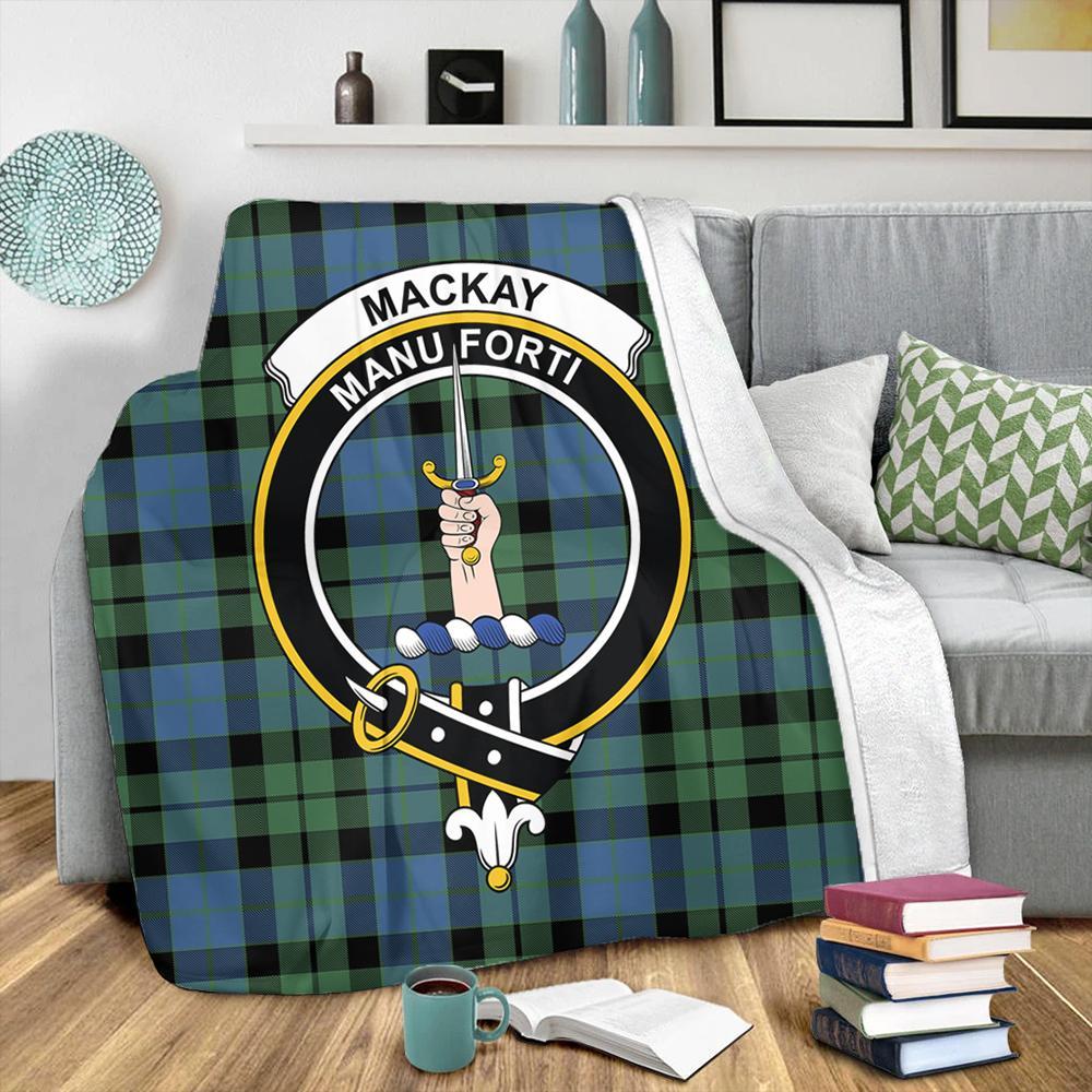 MacKay Ancient Tartan Crest Premium Blanket