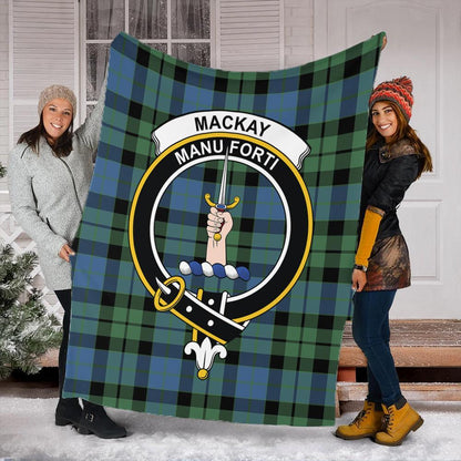 MacKay Ancient Tartan Crest Premium Blanket