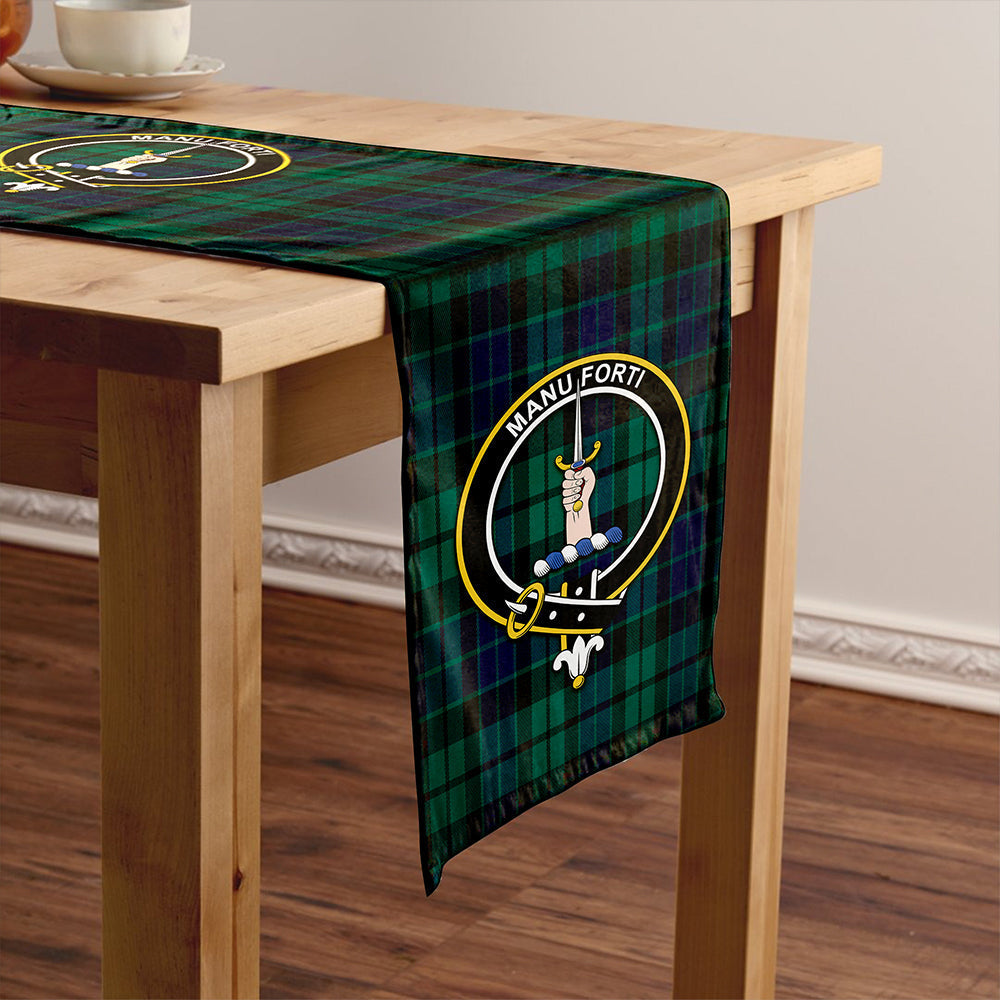 MacKay Modern Tartan Crest Table Runner