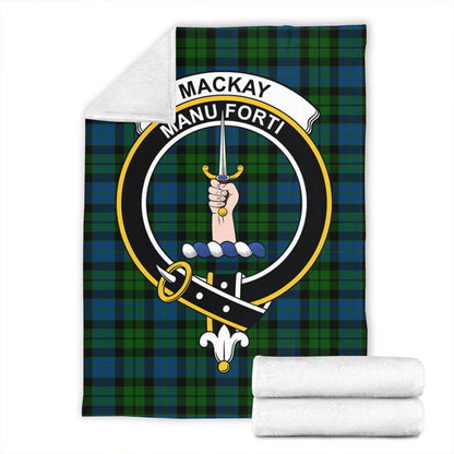 MacKay Modern Tartan Crest Premium Blanket