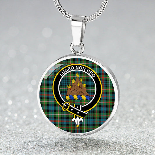 MacKenzie Morgan Ancient Tartan Crest Circle Necklace