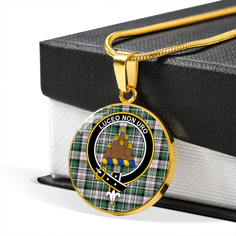 MacKenzie #2 Ancient Tartan Crest Circle Necklace