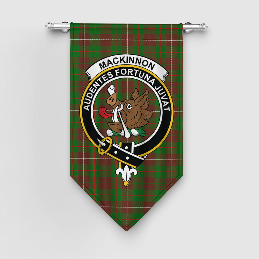 MacKinnon Hunting Modern Tartan Crest Gonfalon