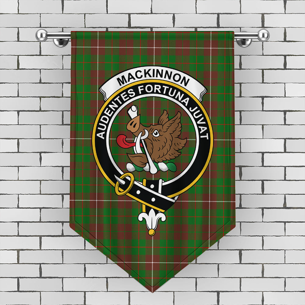 MacKinnon Hunting Modern Tartan Crest Gonfalon