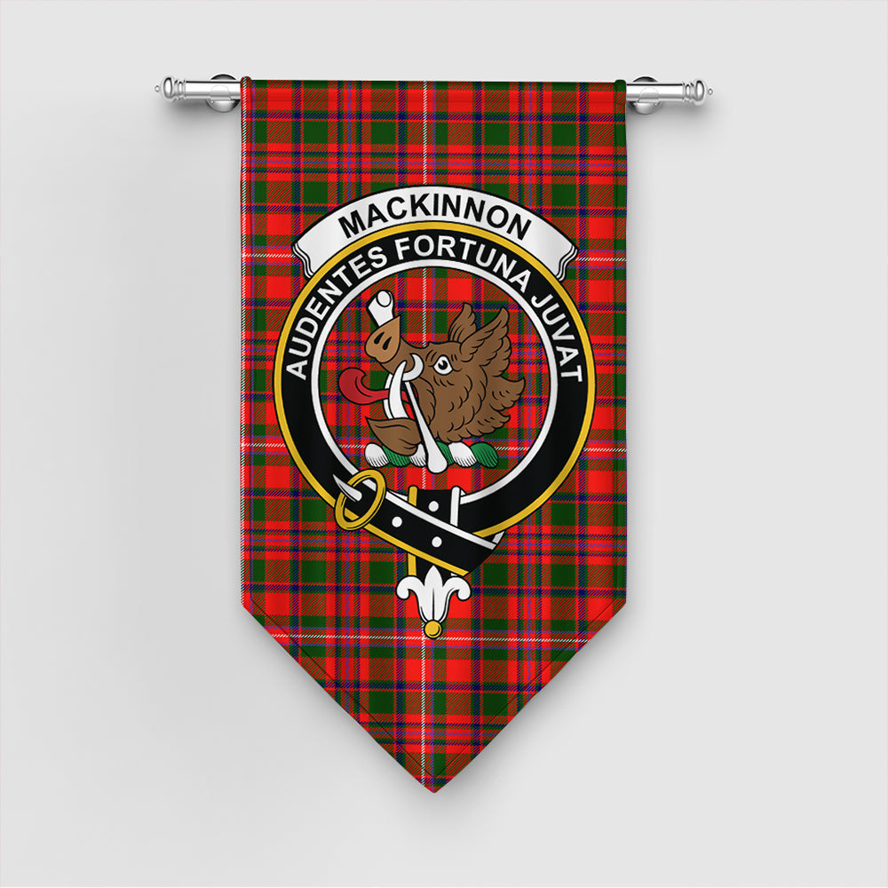 MacKinnon Modern Tartan Crest Gonfalon