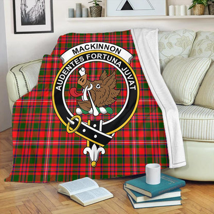 MacKinnon Modern Tartan Crest Premium Blanket