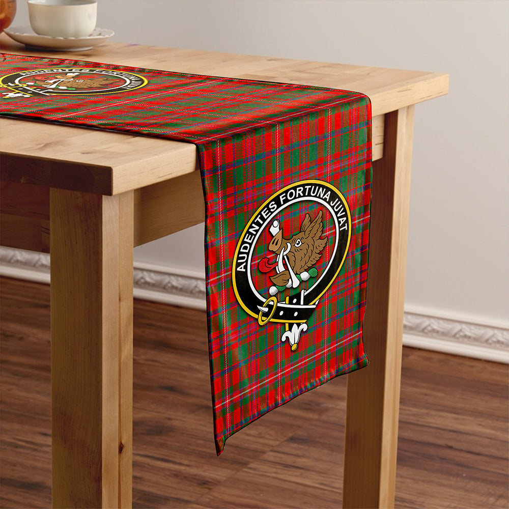 MacKinnon Modern Tartan Crest Table Runner