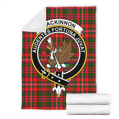 MacKinnon Modern Tartan Crest Premium Blanket