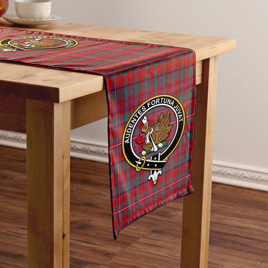 MacKinnon Weathered Tartan Crest Table Runner