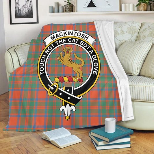 MacKintosh Ancient Tartan Crest Premium Blanket