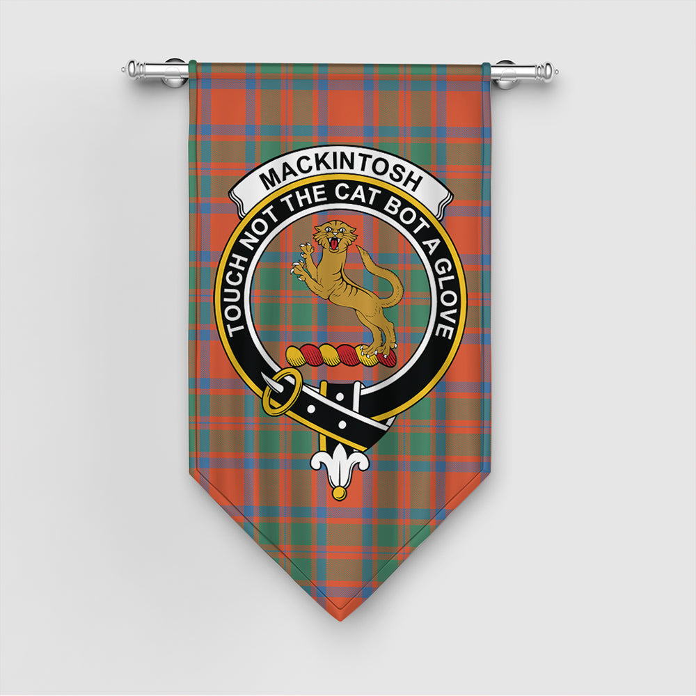 MacKintosh Ancient Tartan Crest Gonfalon