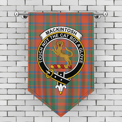 MacKintosh Ancient Tartan Crest Gonfalon