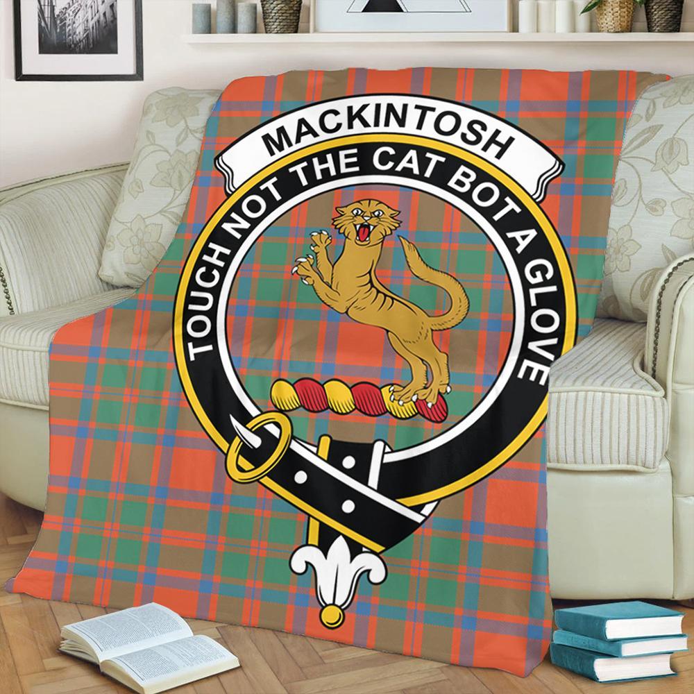 MacKintosh Ancient Tartan Crest Premium Blanket